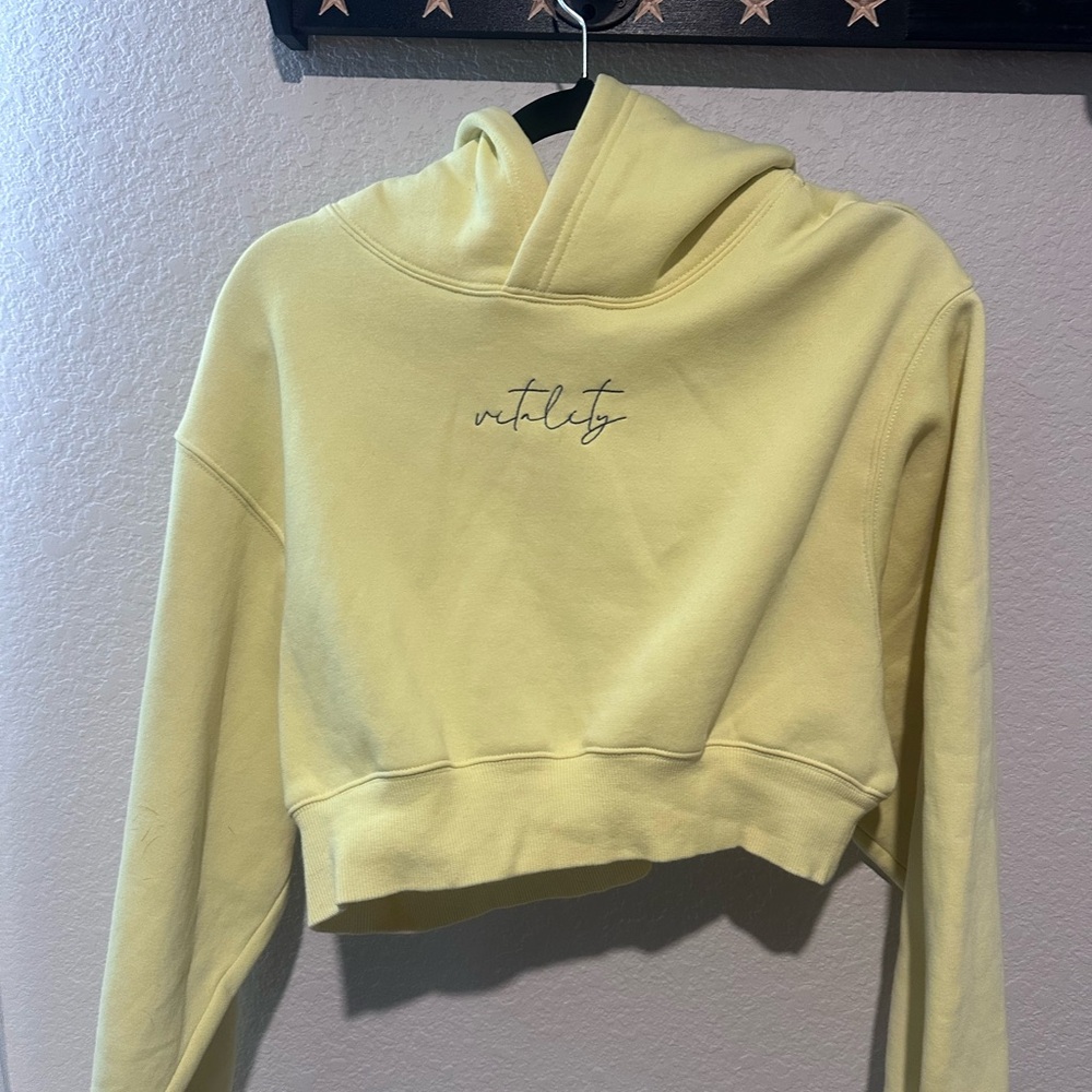 Vitality Women's Light Yellow Hoodie